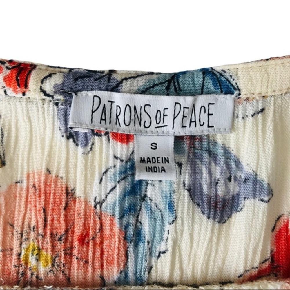 Patrons of Peace Flowers Tank Size Small EUC - Picture 4 of 9